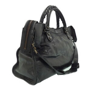 Balenciaga The Shoulder Bag City Leather